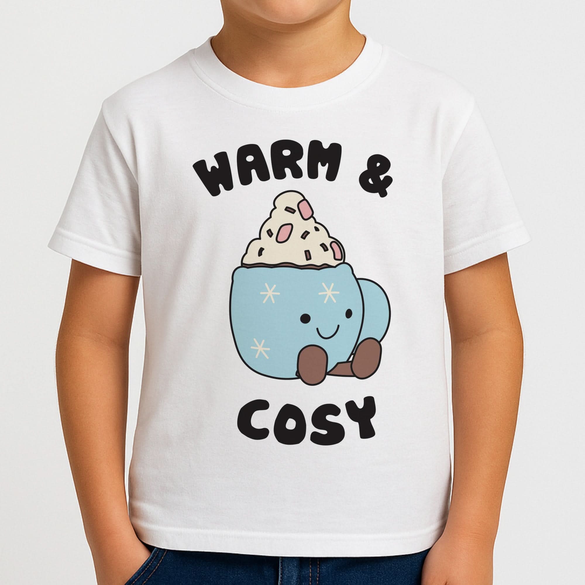 Hot Cocoa Plush Quote Boys T-Shirt