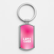Libra Vibes Gradient Zodiac Luxury Keyring 1