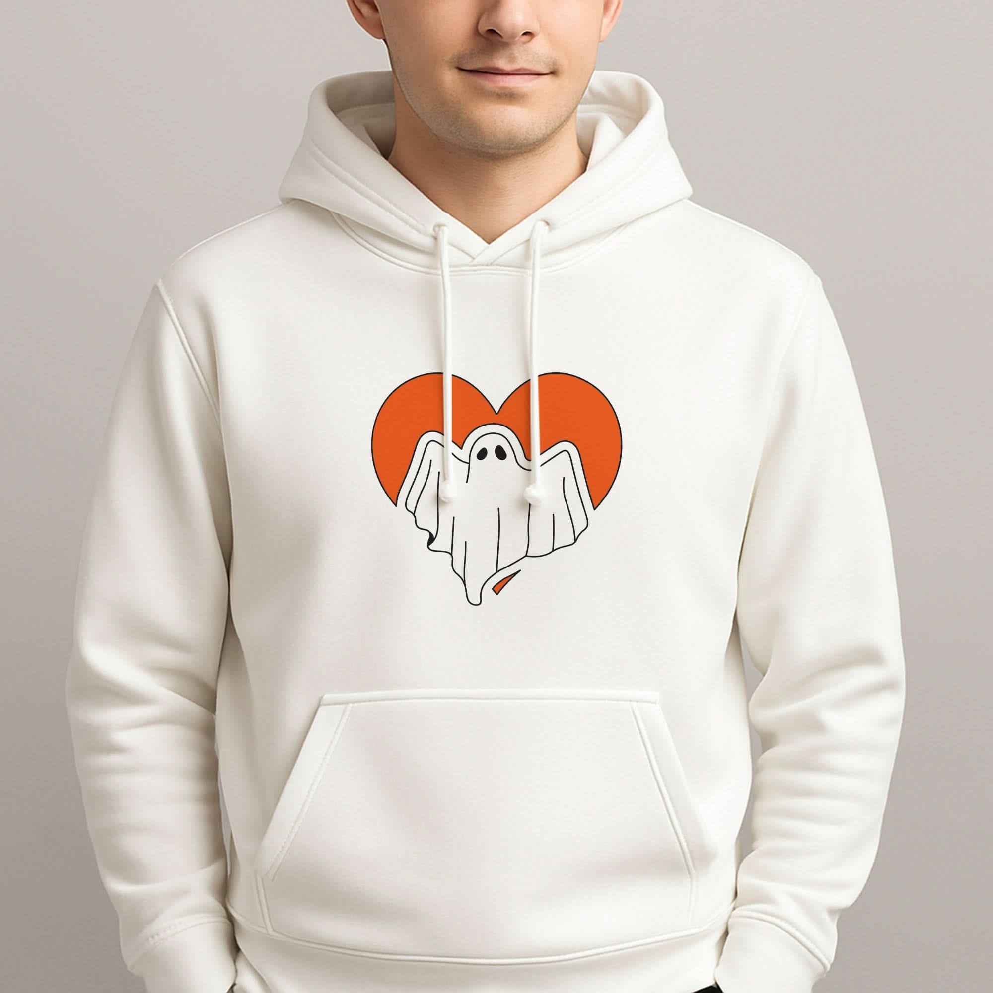 Ghost Heart  Mens Hoodie