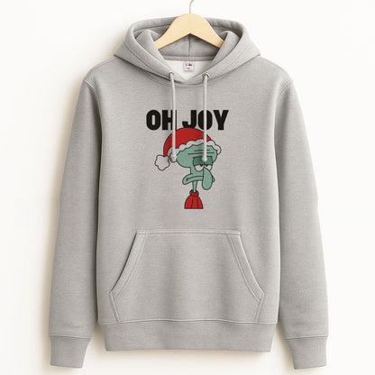 Oh Joy Cartoon Squid Unisex Grey Hoodie