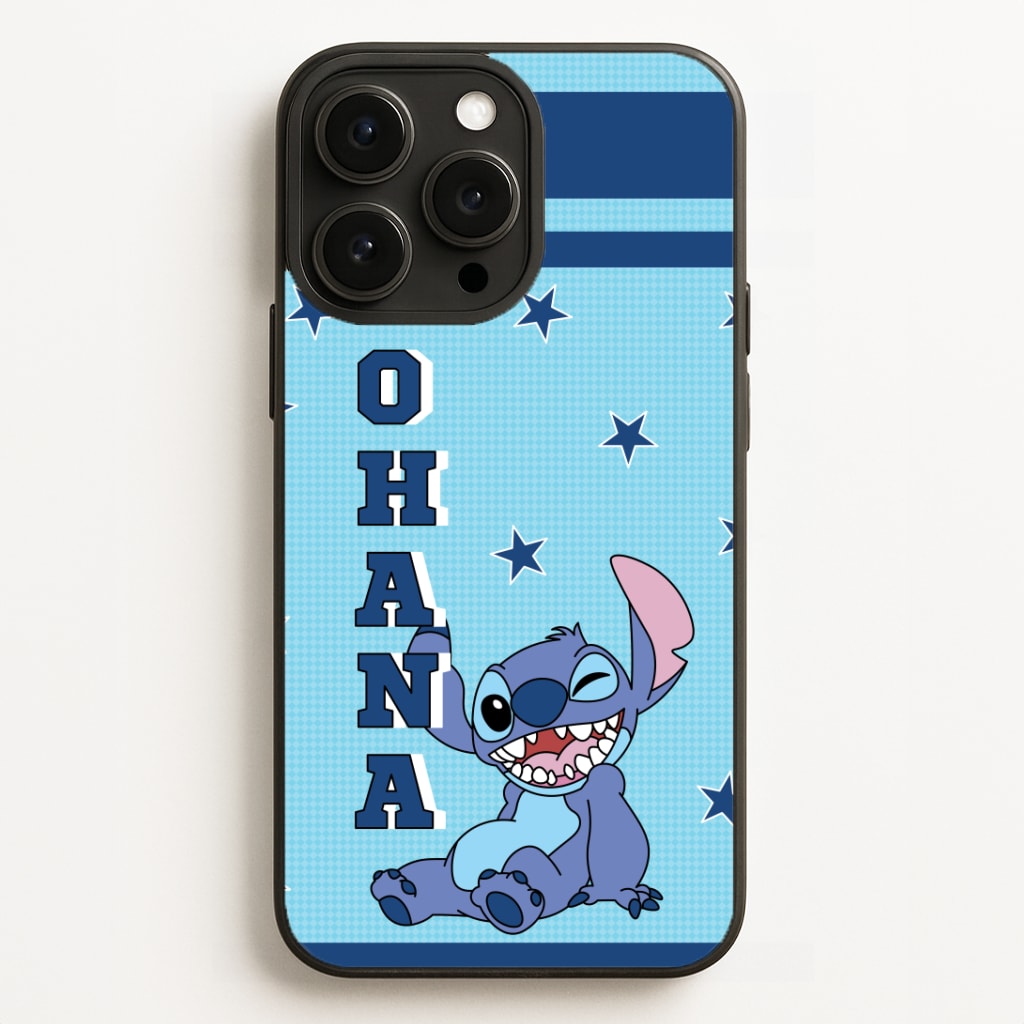 Blue Alien Ohana Phone Case