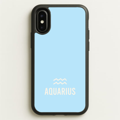 Aquarius Pastel Zodiac iPhone X / XS Case
