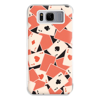 Playing Cards Collage Pattern Galaxy S8 Plus Case