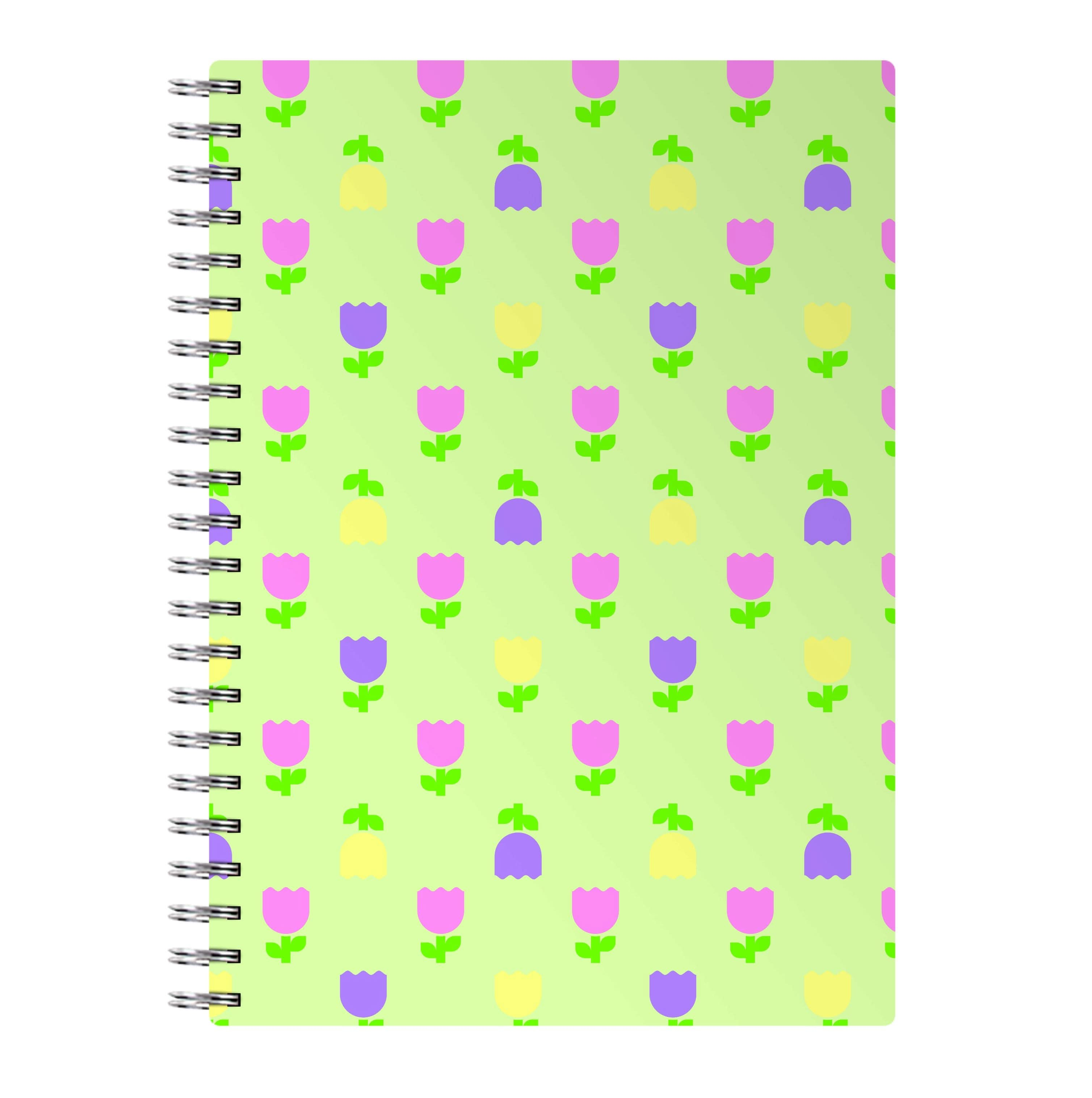 Pastel Tulips Pattern Notebook