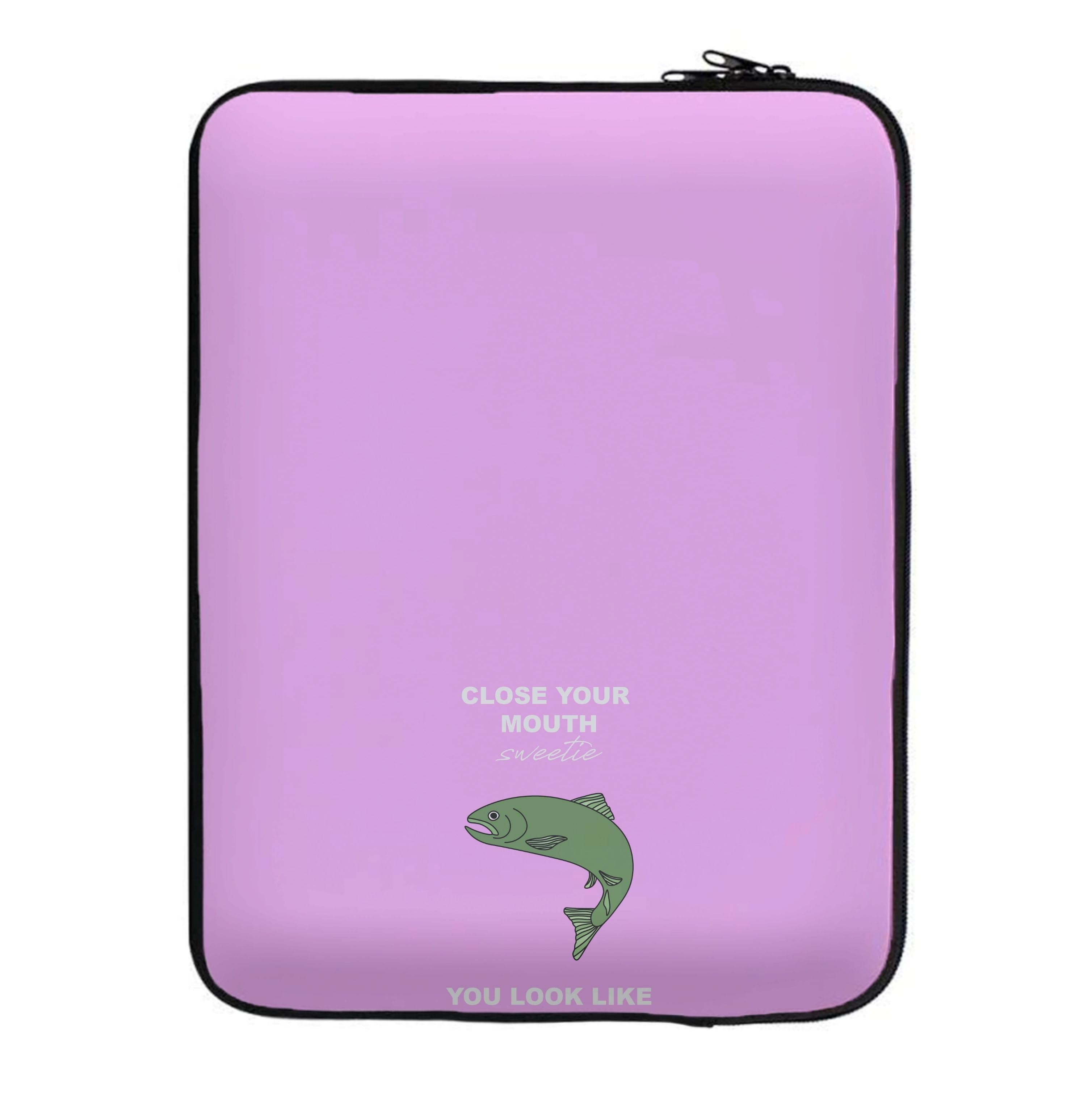 Close Your Mouth Laptop Sleeve