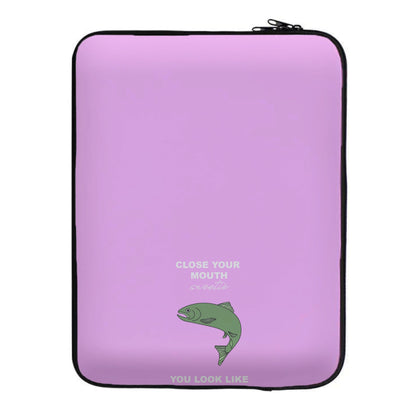 Close Your Mouth Laptop Sleeve