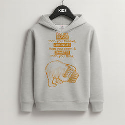 You Are Braver Grey Kids Hoodie