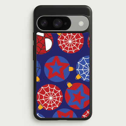 Spider Hero Baubles Pattern Google Pixel 10 / 10 Pro Case