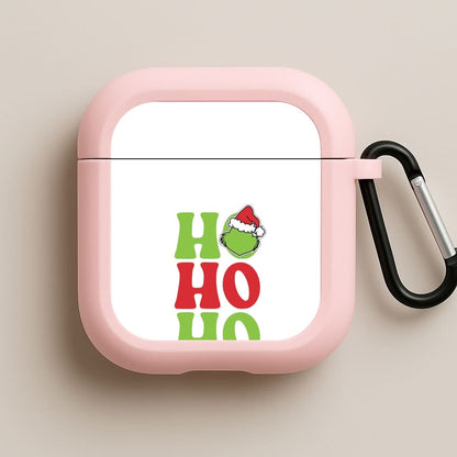 Green Ho Ho Ho Pink AirPods Case