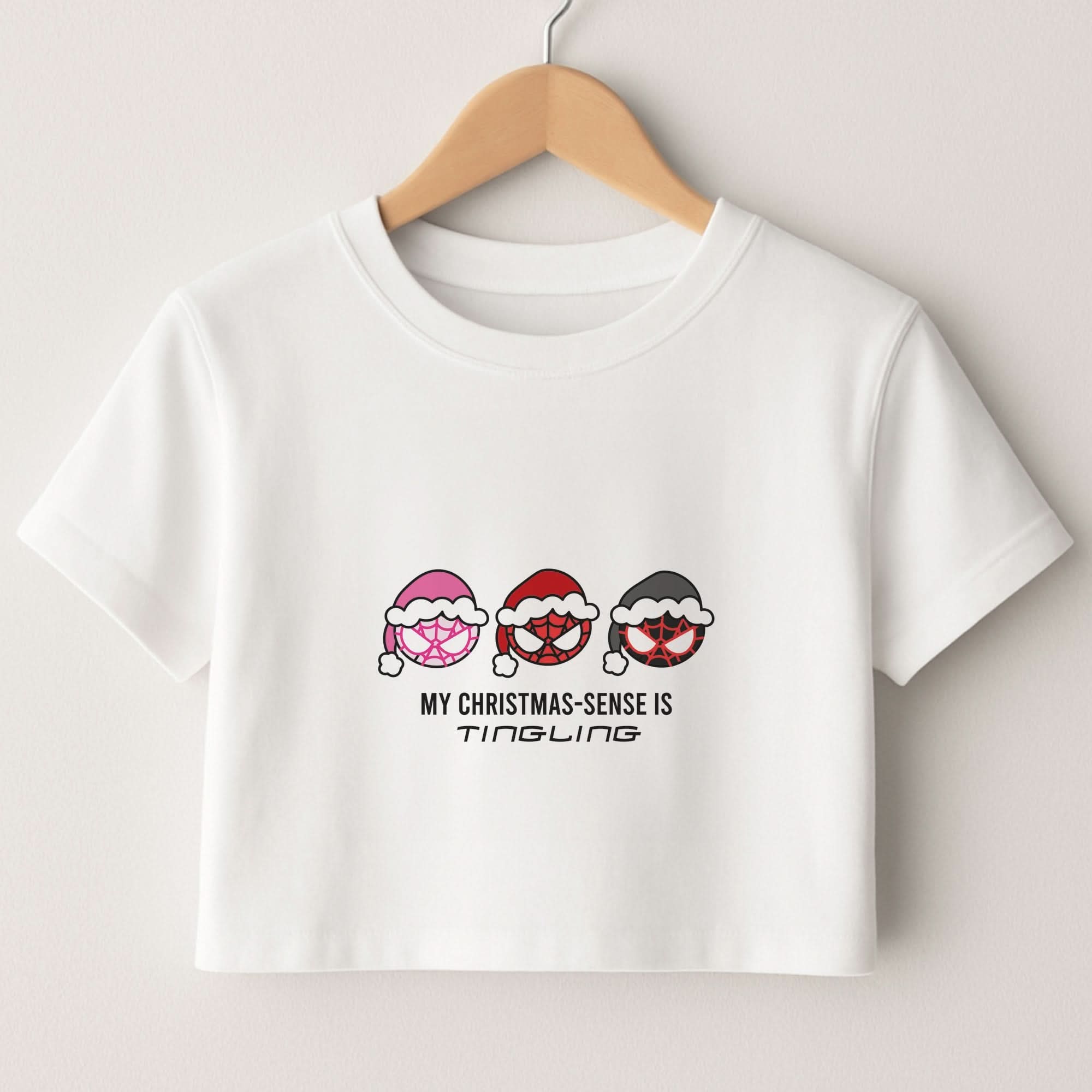 Spider Hero Christmas Sense Crop Top