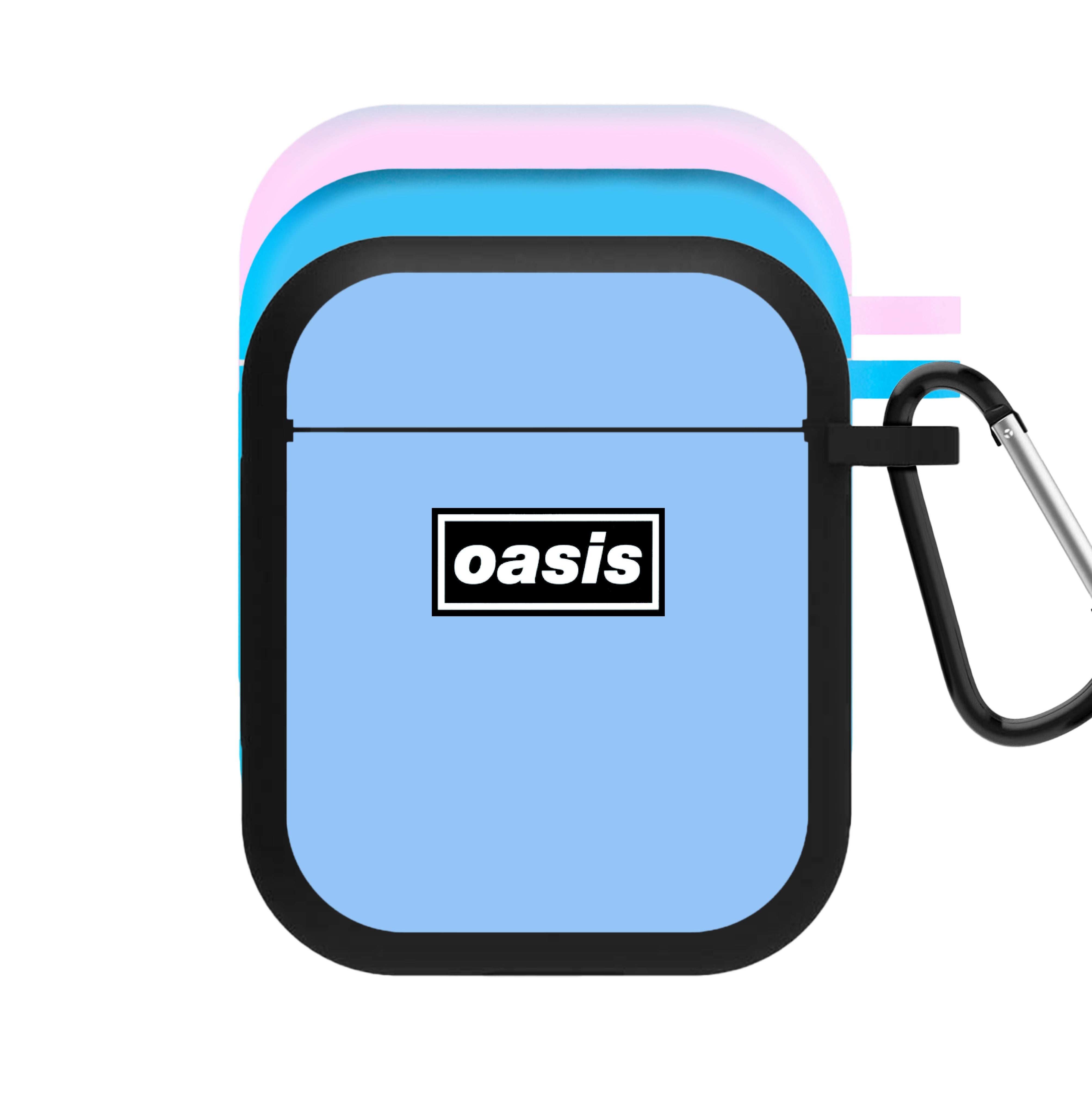 Band Name Blue AirPods Case