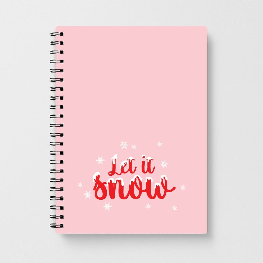 Let It Snow Snowflakes Notebook