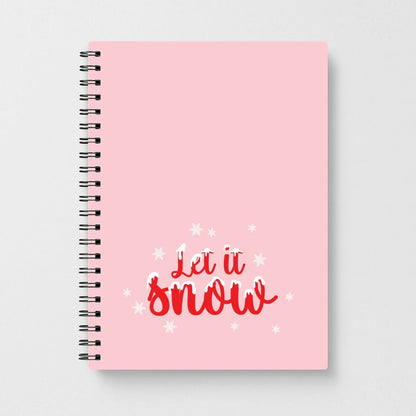 Let It Snow Snowflakes Notebook