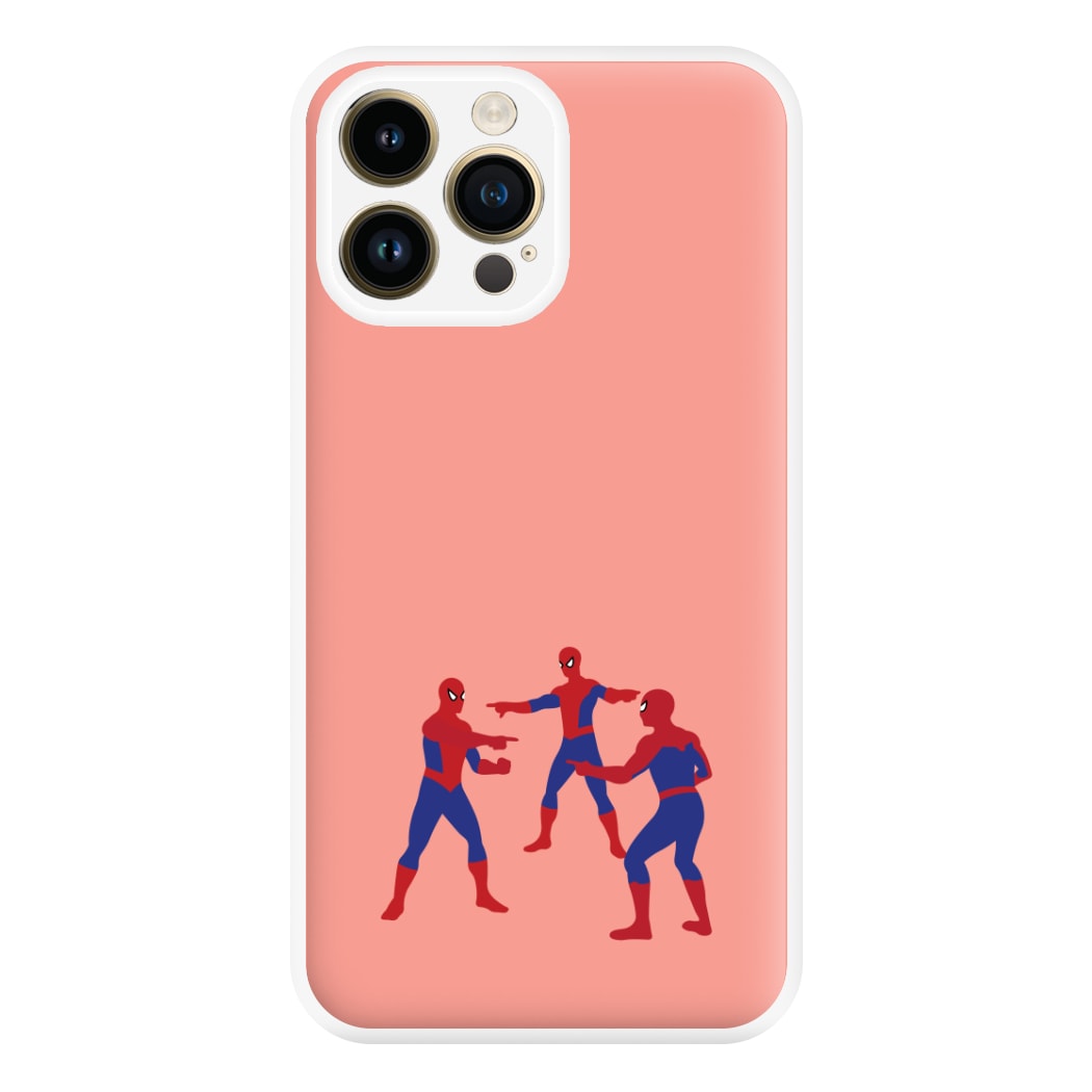 Spider Hero Pointing Meme iPhone 15 Pro Case