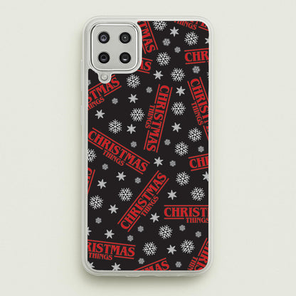 Christmas Things Snowflake Pattern Galaxy A12 Case