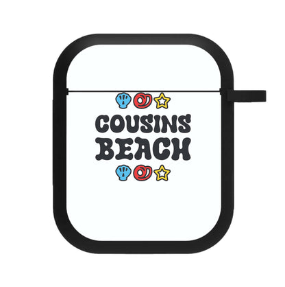 Cartoon Cousins Beach AirPods Case