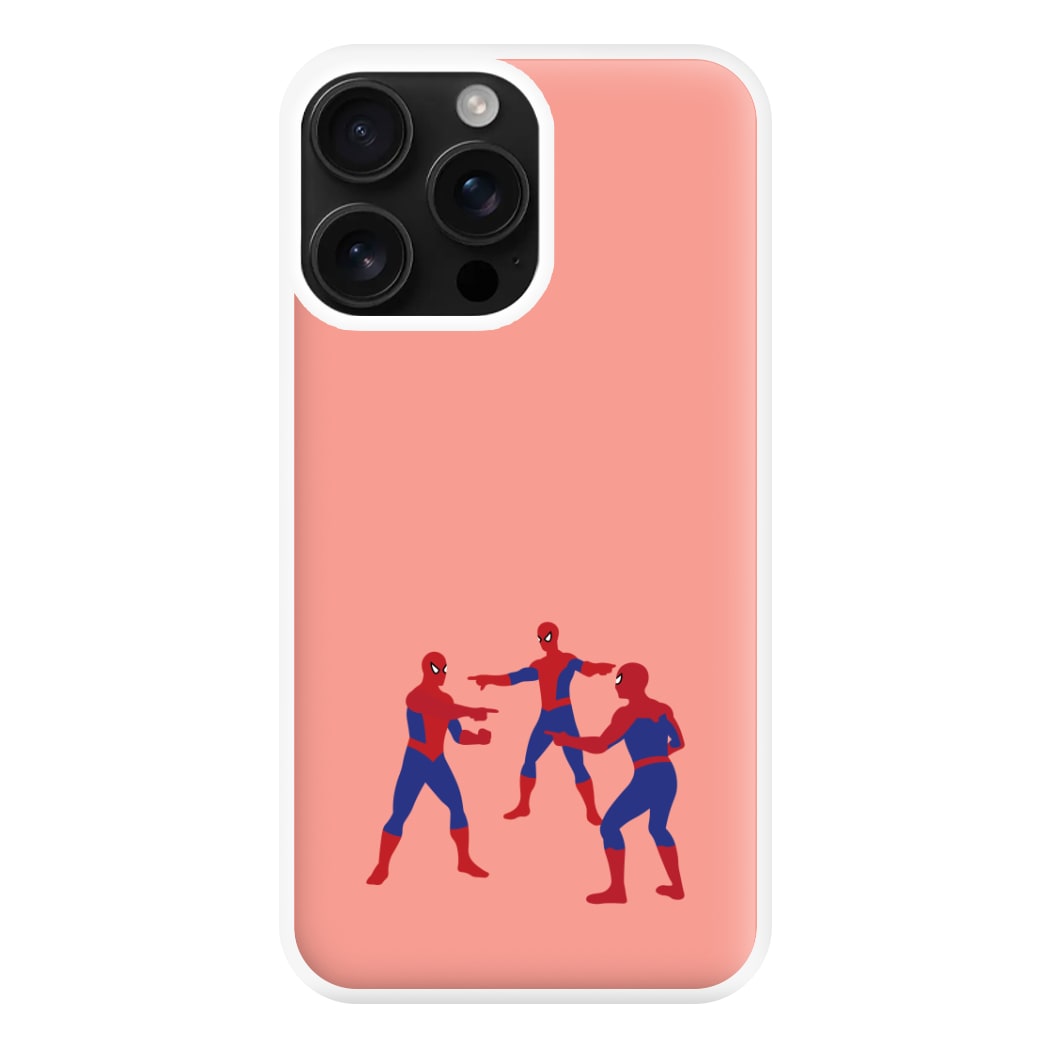 Spider Hero Pointing Meme iPhone 16 Pro Case