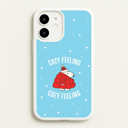 Cozy Feeling Cartoon Beagle Puffer Jacket iPhone 12 / 12 Pro Case