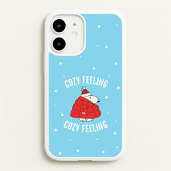 Cozy Feeling Cartoon Beagle Puffer Jacket iPhone 12 Mini Case
