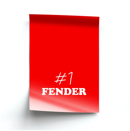 #1 FENDER Poster