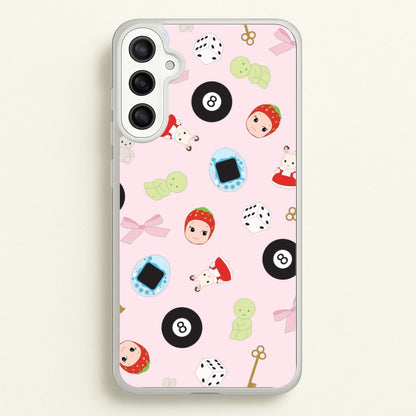 Trinkets Pattern Galaxy A34 Case