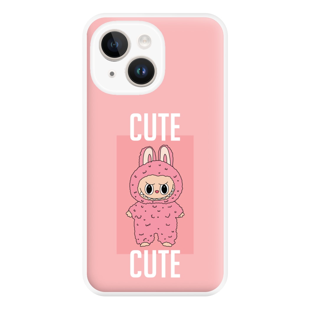 Cute Pink Monster iPhone 15 Plus Case