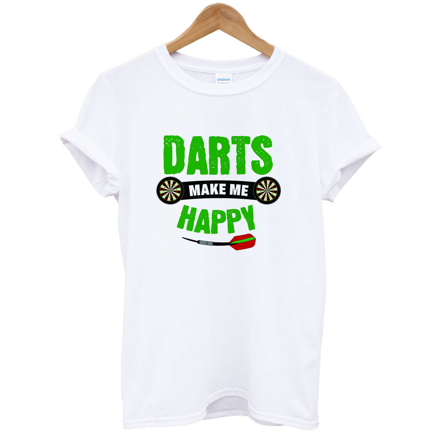 Darts Make Me Happy T-Shirt