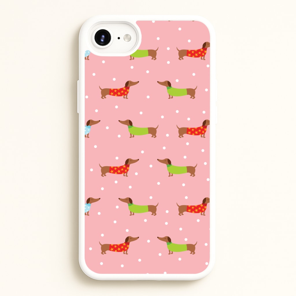 Christmas Jumpers Dachshund Pattern iPhone 6 / 7 / 8 / SE Case