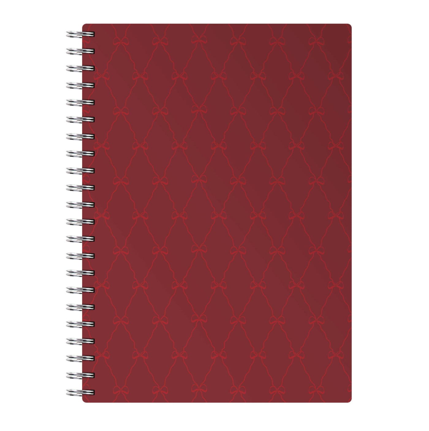 Red Bow Pattern Notebook