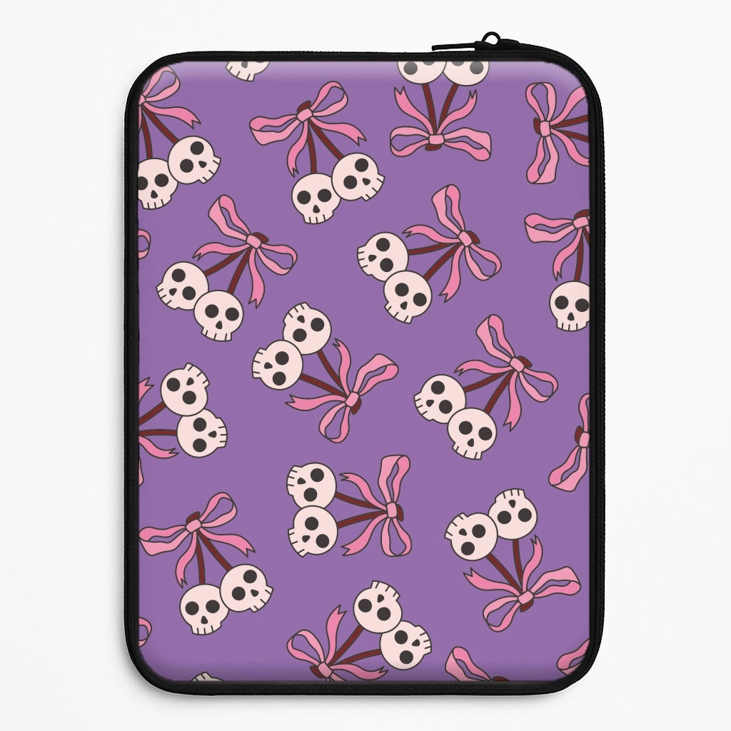 Cherry Skulls Pattern Universal Laptop Sleeve