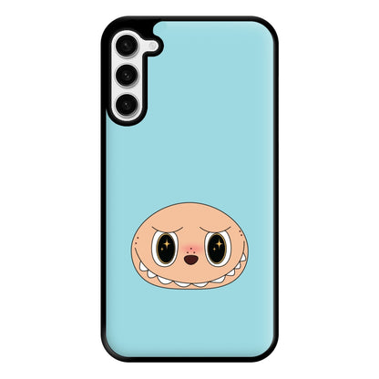 Cute Blue Monster Face Galaxy S23 Plus Case