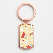 Christmas Mooms Pattern Luxury Keyring 4