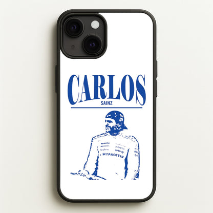 Carlos White And Blue iPhone 13 Case