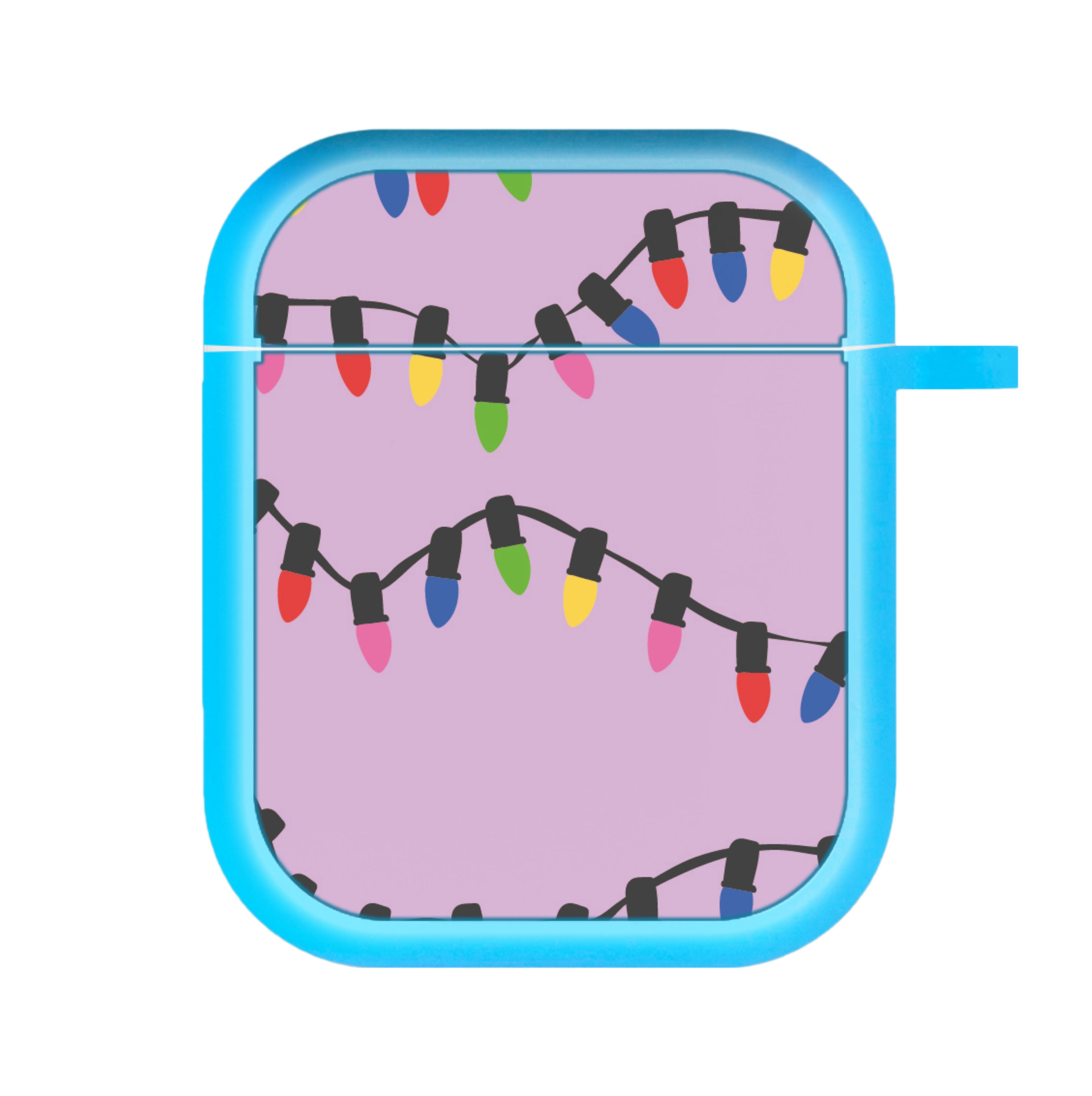 Pink Lights - Christmas Patterns AirPods Case