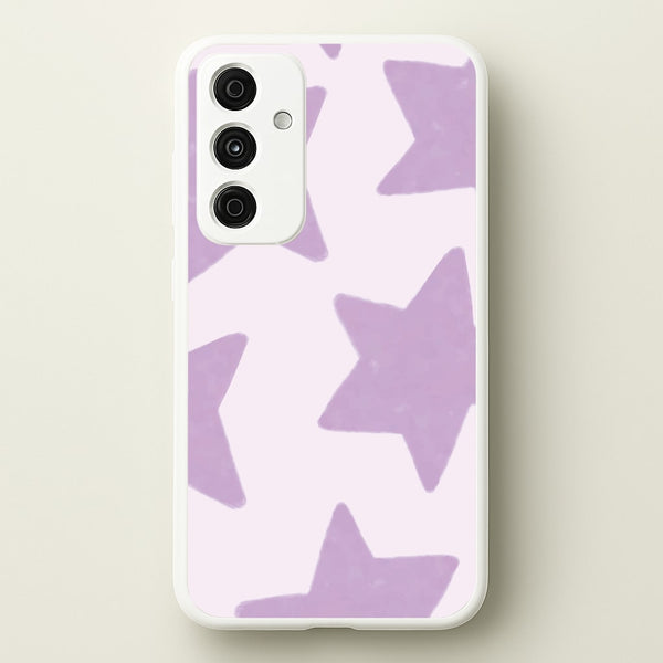 Lilac Stars Galaxy A55 Case
