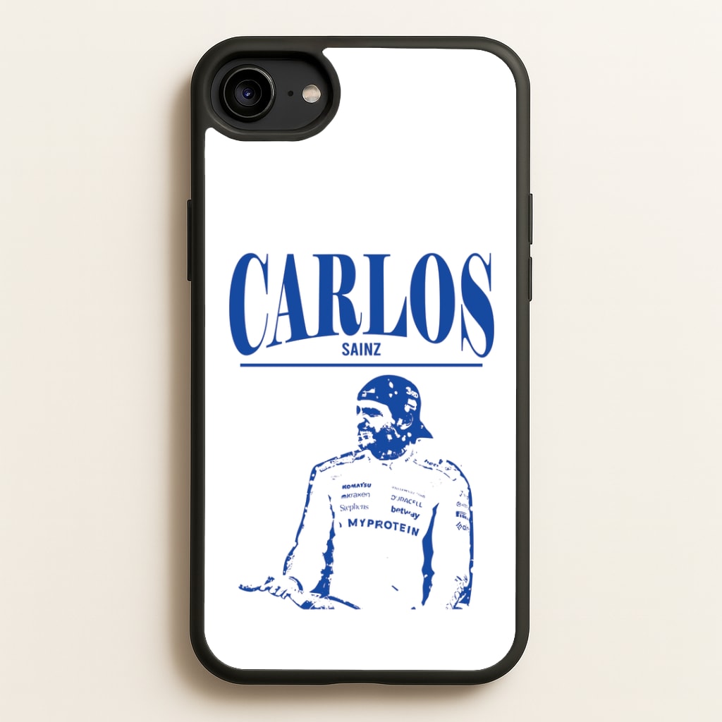 Carlos White And Blue iPhone 6 / 7 / 8 / SE Case