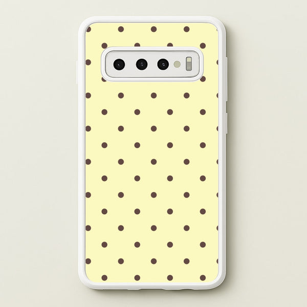 Vanilla & Chocolate Polka Dots Galaxy S10 Case