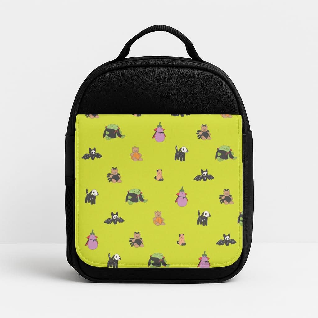 Halloween Plushies Pattern III - Halloween Insulated Lunch Bag