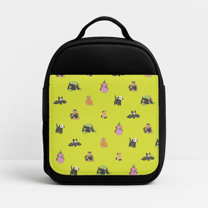Halloween Plushies Pattern III - Halloween Insulated Lunch Bag