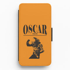 Oscar Orange And Black Flip / Wallet Phone Case