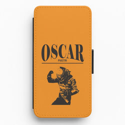 Oscar Orange And Black Flip / Wallet Phone Case