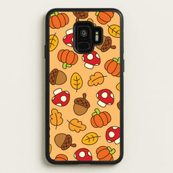 Cartoon Autumn Icons Pattern Galaxy S9 Case