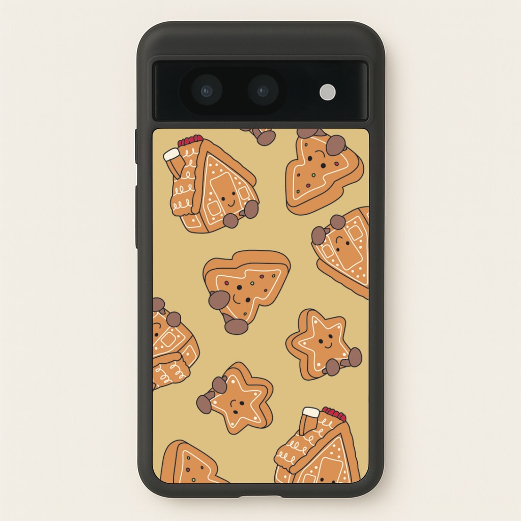 Gingerbread Plushies Pattern Google Pixel 8a Case