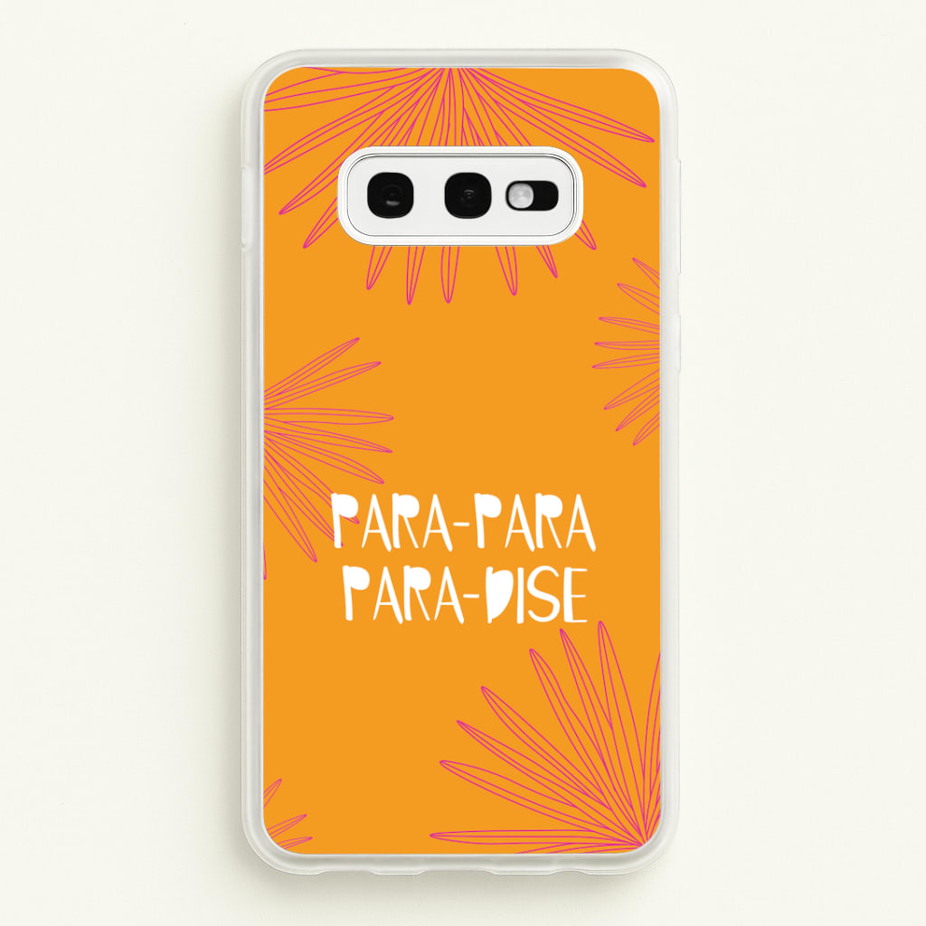 Paradise Lyrics Galaxy S10e Case
