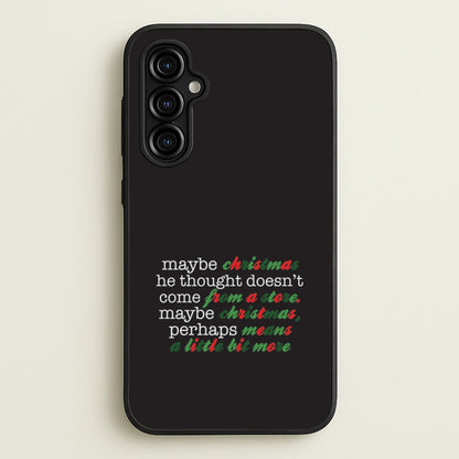 Green Creature Quote Galaxy A54 Case