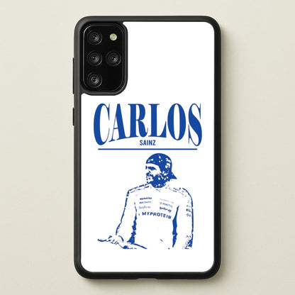 Carlos White And Blue Galaxy S20 Plus Case