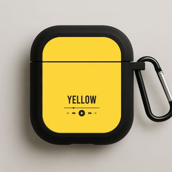 Yellow Music Player Black AirPods Case