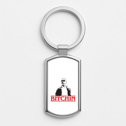 Eleven Bitchin' Silver Metal Keyring