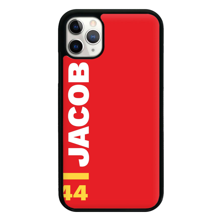 Personalised F1 Driver Red Phone Case