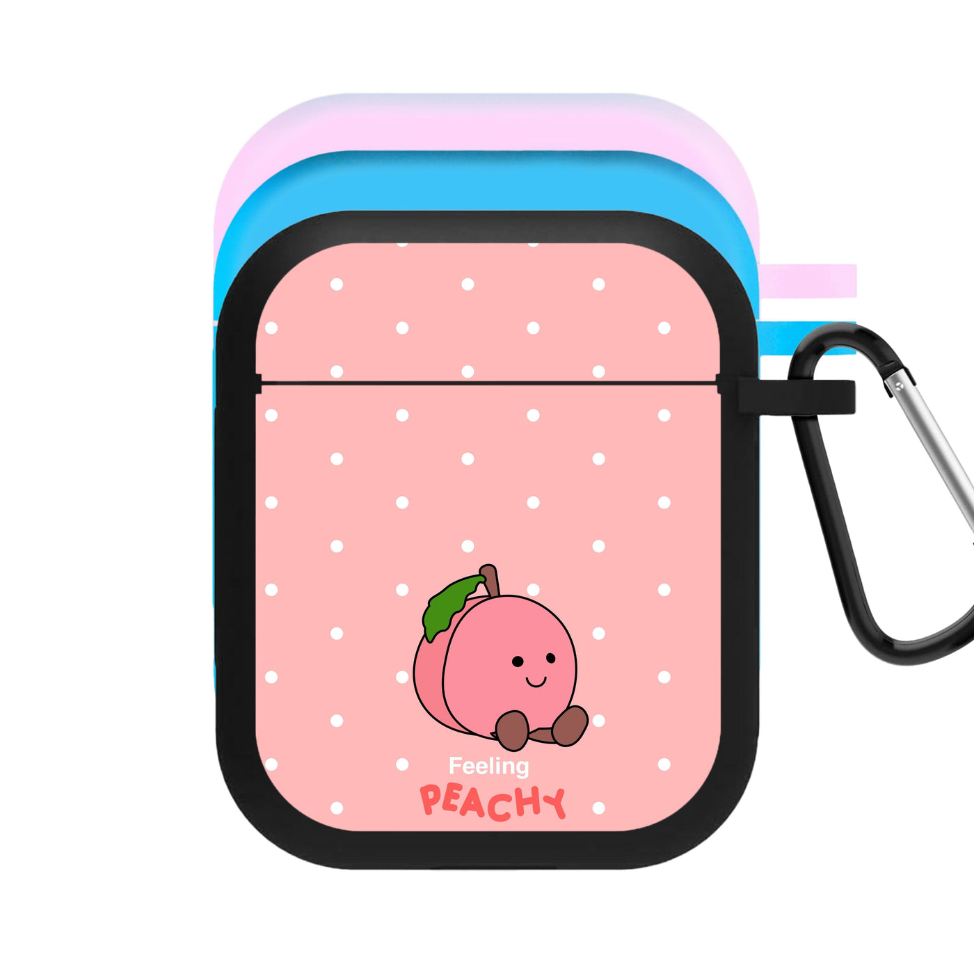 Peach Pattern AirPods Case